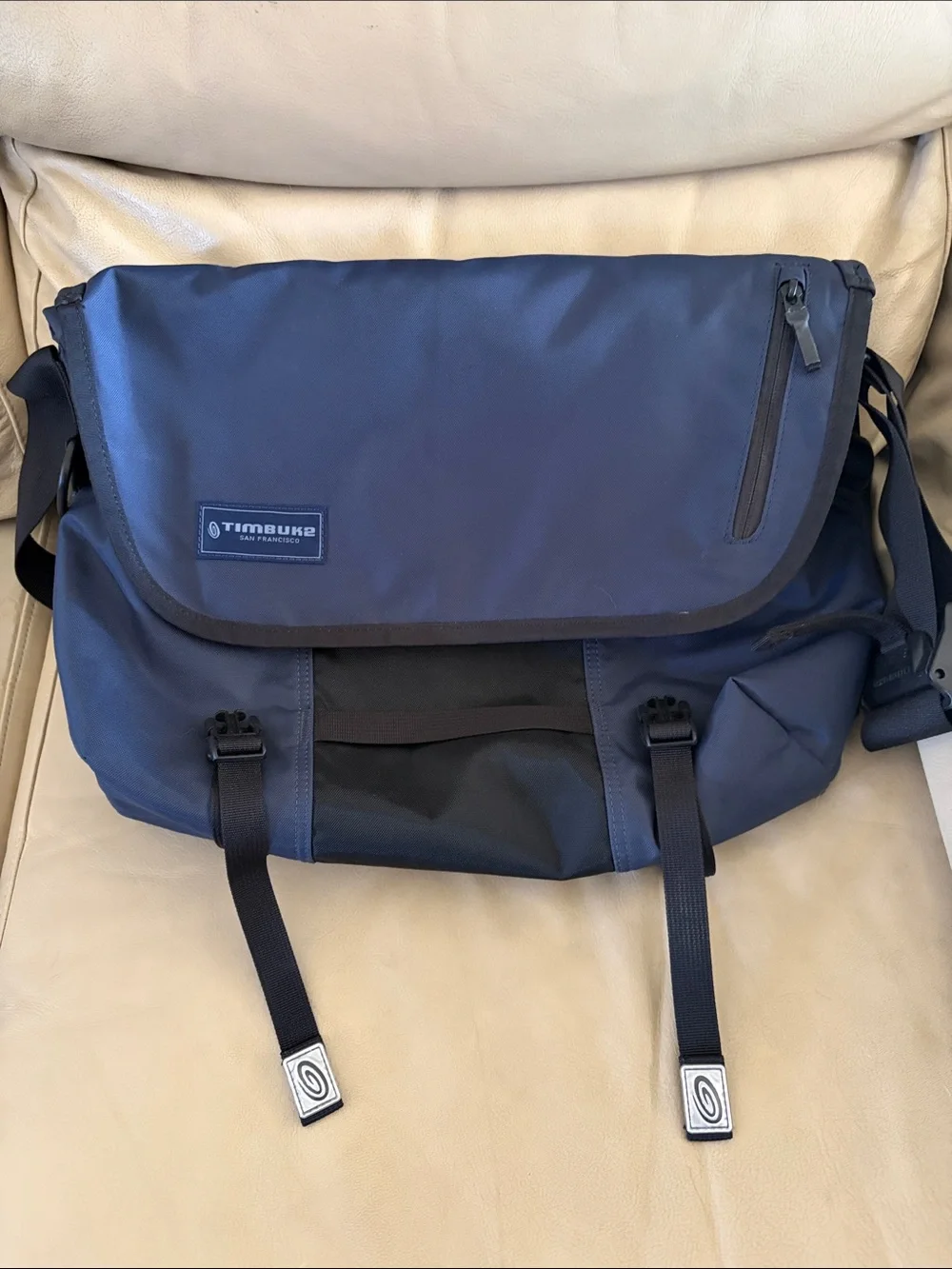 Timbuk2 Navy and Black Messenger Bag